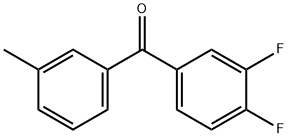 3,4'-DIFLUORO-3'-METHYLBENZOPHENONE Structure