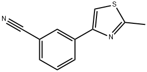 3-(2-METHYL-1,3-THIAZOL-4-YL)BENZONITRILE 구조식 이미지