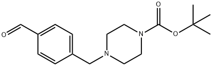 TERT-BUTYL 4-(4-FORMYLBENZYL)PIPERAZINE-1-CARBOXYLATE 구조식 이미지