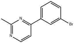 4-(3-브로모-페닐)-2-메틸-피리미딘 구조식 이미지