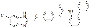3-[4-[(5-chloro-3H-benzoimidazol-2-yl)methoxy]phenyl]-1-(2-phenylpheny l)thiourea 구조식 이미지