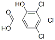 3,4,5-trichlorosalicylic acid  Structure