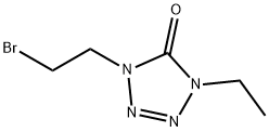 1-(2-bromoethyl)-4-ethyl-1,4-dihydro-5H-tetrazol-5-one 구조식 이미지