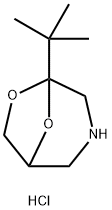 5-t-Butyl-6,8-dioxa-3-azabicyclo(3.2.1)octane hydrochloride Structure