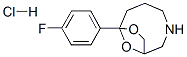 1-(4-fluorophenyl)-9,10-dioxa-5-azabicyclo[5.2.1]decane hydrochloride Structure