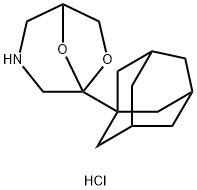 5-Tricyclo(3.3.1.1(sup 3,7))dec-1-yl-6,8-dioxa-3-azabicyclo(3.2.1)octa ne hydrochloride Structure