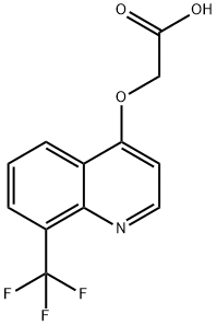 (8-Trifluoromethyl-quinolin- 4-yloxy)-acetic acid Structure