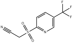 2-([5-(TRIFLUOROMETHYL)-2-PYRIDYL]SULFONYL)ACETONITRILE Structure