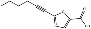 5-HEX-1-YNYL-2-FUROIC ACID Structure