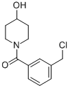 (3-CHLOROMETHYL-PHENYL)-(4-HYDROXY-PIPERIDIN-1-YL)-METHANONE Structure