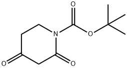 TERT-BUTYL 2,4-DIOXOPIPERIDINE-1-CARBOXYLATE 구조식 이미지