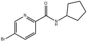 5-Bromo-N-cyclopentylpicolinamide Structure