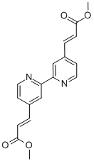 DIMETHYL 3,3'-[2,2'-BIPYRIDINE]-4,4'-DIYLBIS-(2E,2'E)-2-PROPENATE Structure