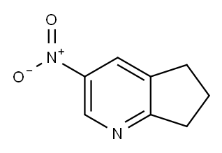 3-NITRO-6,7-DIHYDRO-5H-CYCLOPENTA[B]PYRIDINE 구조식 이미지