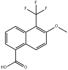 6-METHOXY-5-(TRIFLUOROMETHYL)-1-NAPHTHOIC ACID Structure