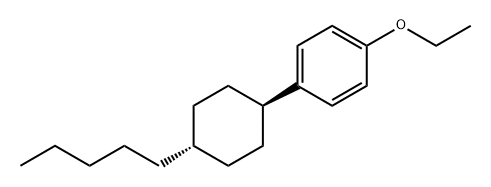 1-에톡시-4-(트랜스-4-펜틸사이클로헥실)벤젠 구조식 이미지