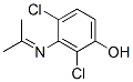 2,4-dichlor-3-[(isopropylidene)amino]phenol Structure
