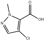 4-클로로-2-메틸-2H-피라졸-3-카르복실산 구조식 이미지