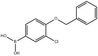 4-BENZYLOXY-3-CHLOROPHENYLBORONIC ACID Structure