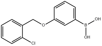 3-(2'-CHLOROBENZYLOXY)PHENYLBORONIC ACID Structure