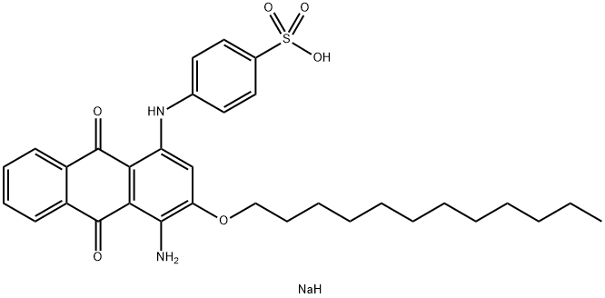 sodium p-[[4-amino-3-(dodecyloxy)-9,10-dihydro-9,10-dioxo-1-anthryl]amino]benzenesulphonate 구조식 이미지