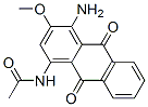 N-(4-amino-9,10-dihydro-3-methoxy-9,10-dioxo-1-anthryl)acetamide 구조식 이미지