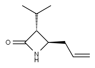 2-Azetidinone,3-(1-methylethyl)-4-(2-propenyl)-,trans-(9CI) Structure
