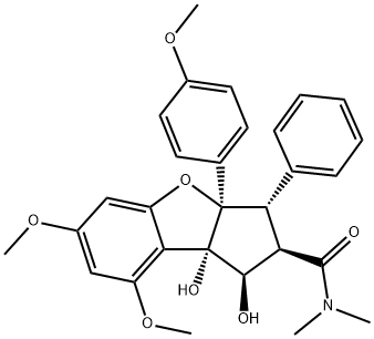 ROCAGLAMIDE Structure