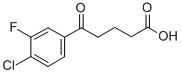 5-(4-클로로-3-플루오로페닐)-5-옥소발레릭산 구조식 이미지