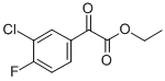 ETHYL 3-CHLORO-4-FLUOROBENZOYLFORMATE Structure