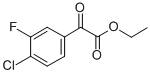 ETHYL 4-CHLORO-3-FLUOROBENZOYLFORMATE Structure