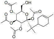 [(2S,3R,4S,5R,6R)-3,4,5-triacetyloxy-6-(hydroxymethyl)-2-[2-(4-methyl-1-cyclohex-3-enyl)propan-2-yl]oxan-2-yl] acetate Structure