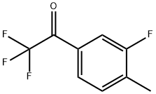 3'-FLUORO-4'-METHYL-2,2,2-TRIFLUOROACETOPHENONE 구조식 이미지