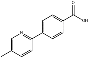 4-(5-Methyl-2-pyridinyl)benzoic acid Structure