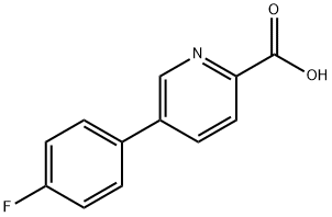 5-(4-플루오로페닐)피리딘-2-카르복실산 구조식 이미지