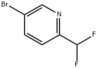PYRIDINE, 5-BROMO-2-(DIFLUOROMETHYL)- Structure