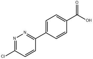 4-(6-CHLORO-3-PYRIDAZINYL)BENZOIC ACID Structure