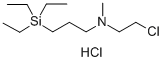 1-프로판아민,N-(2-클로로에틸)-N-메틸-3-(트리에틸실릴)-,염산 구조식 이미지
