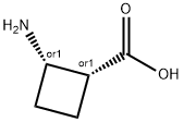 cis-2-Aminocyclobutane-1-carboxylic acid 구조식 이미지