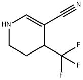 4-(트리플루오로메틸)-1,4,5,6-테트라히드로피리딘-3-카르보니트릴 구조식 이미지