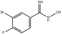 3-BROMO-4-FLUOROBENZAMIDOXIME Structure