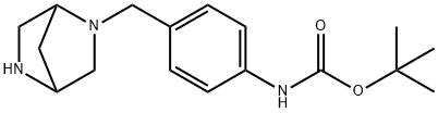 (1S,4S)-(+)-[4-(2,5-DIAZA-BICYCLO[2.2.1]HEPT-2-YLMETHYL)-PHENYL]-CARBAMIC ACID TERT-BUTYL ESTER 2CF3COOH 구조식 이미지