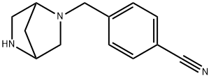 4-(2,5-DIAZA-BICYCLO[2.2.1]HEPT-2-YLMETHYL)-벤조니트릴 구조식 이미지