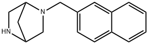 (1S,4S)-(+)-2-NAPHTHALEN-2-YLMETHYL-2,5-DIAZA-BICYCLO[2.2.1]HEPTANE 2CF3COOH Structure