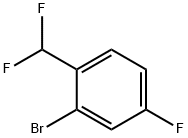 2-BROMO-1-DIFLUOROMETHYL-4-FLUOROBENZENE 구조식 이미지