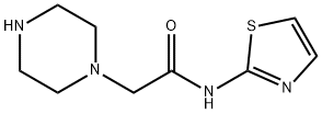 2-(PIPERAZIN-1-YL)-ACETIC ACID N-(2-THIAZOLYL)-AMIDE 2 HCL Structure