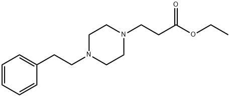ETHYL 3-(4-PHENETHYLPIPERAZINO) PROPANOATE Structure