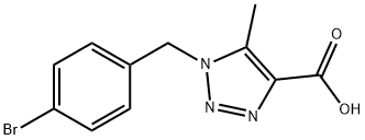 1-(4-бромбензил)-5-метил-1H-1,2,3-триазол-4-карбоновая кислота структурированное изображение