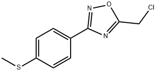 5-CHLOROMETHYL-3-(4-METHYLSULFANYL-PHENYL)-[1,2,4]OXADIAZOLE
 Structure