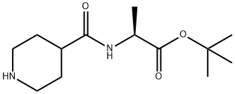 2-(Piperidine-4-Carboxamido)Propanoate 구조식 이미지